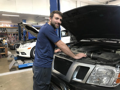 Auto Repair Woodstock, VA - Chris With Truck In Bay V2 400x300